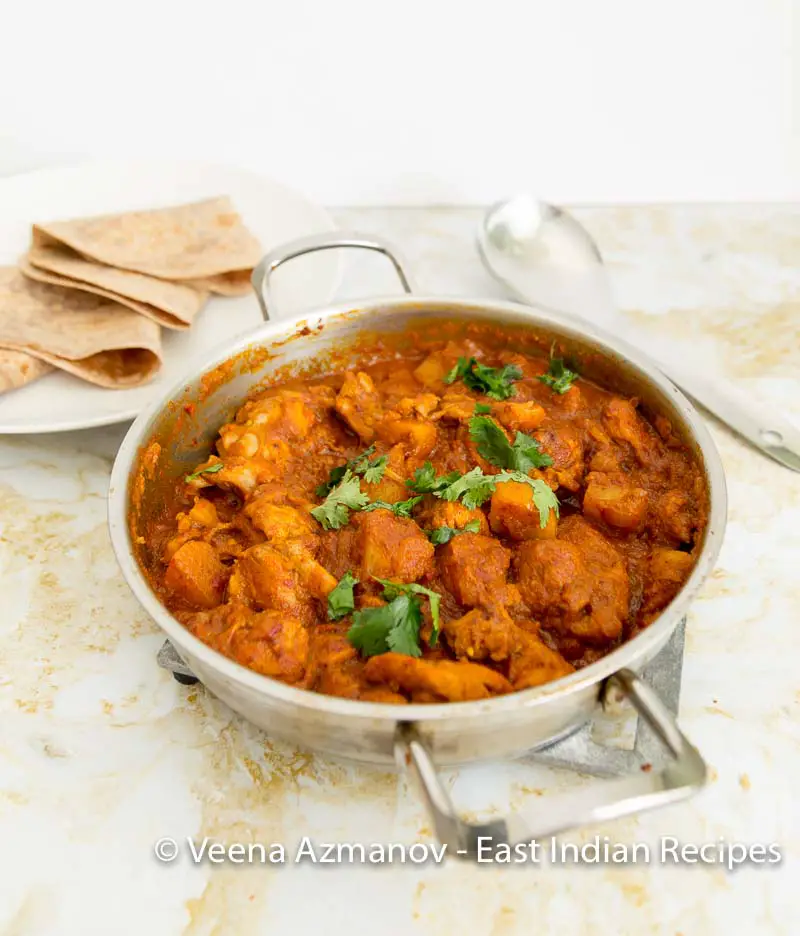 East Indian Chicken Curry - Khudi - Chicken with Potatoes