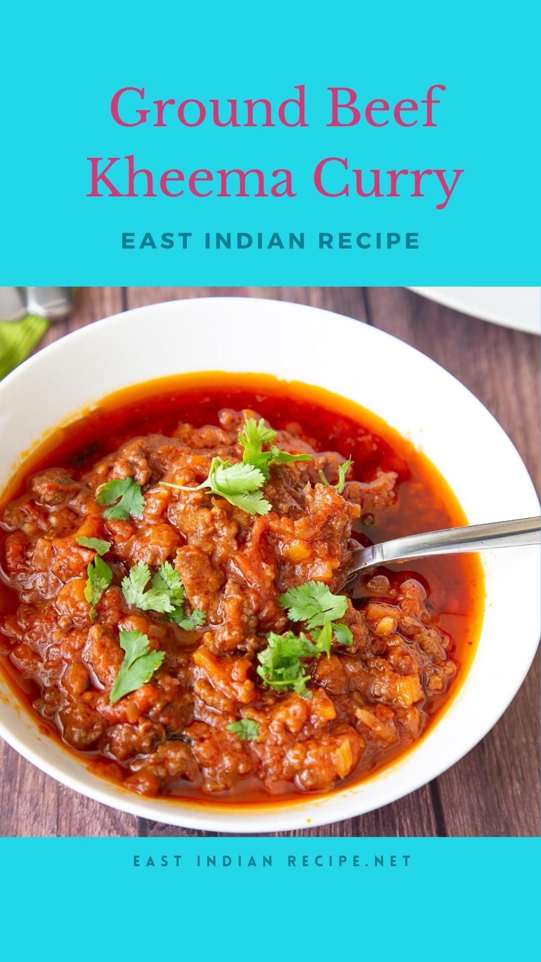 Ground Beef Kheema - Ground Beef Curry - East Indian Recipes