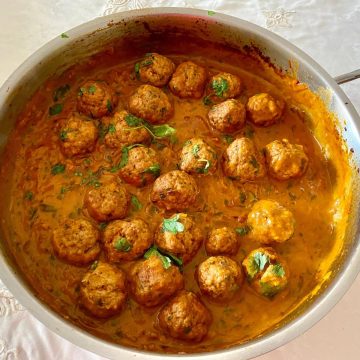 Meatball Curry with Bottle Masala in Coconut Gravy - East Indian Recipes