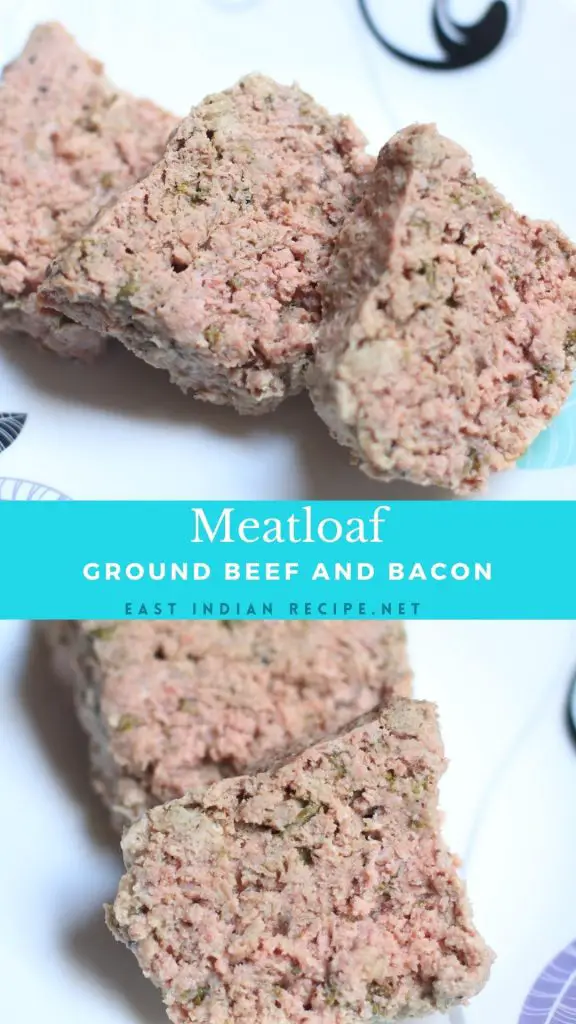 Pinterest image for meat loaf recipe.