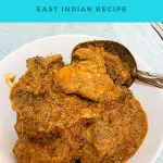 Pinterest image for chicken curry with coconut.