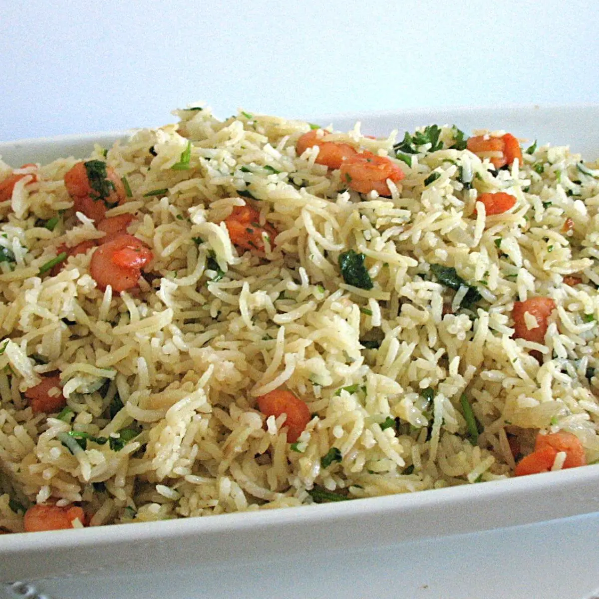 Pulao in a platter. 