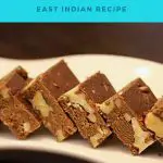 Pinterest image for fudge with chocolate and walnuts.