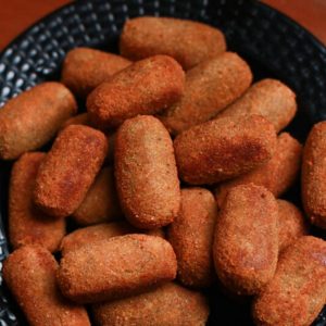 Croquettes in a bowl.