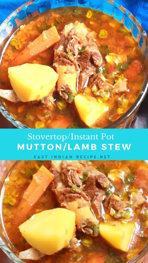 Pinterest image for mutton stew.