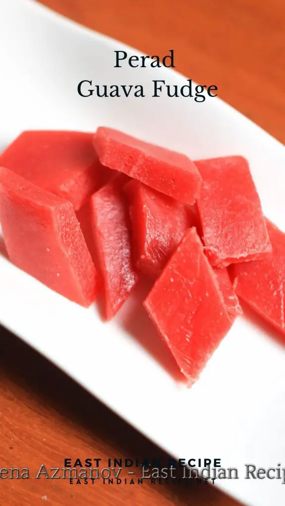 Pinterest image for fudge with guava.