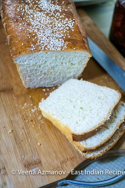 How to make traditional White Bread at home in a loaf pan