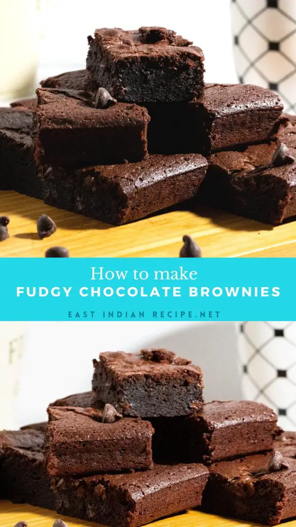 Pinterest image for brownies.