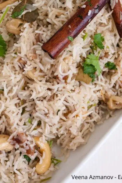 Traditional East Indian Rice made for Weddings with Fruit and Nuts