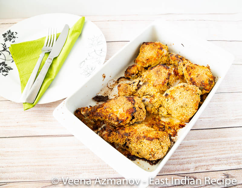 Baked Crispy Chicken Recipe East Indian Recipes