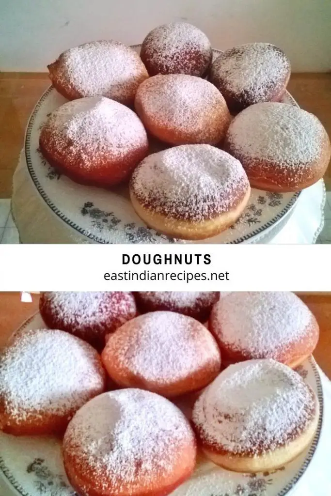 Pinterest image for jam doughnuts