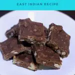 Pinterest image for fudge with walnuts.