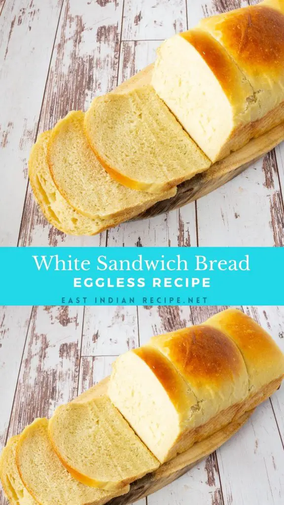 Pinterest image for white sandwich bread.