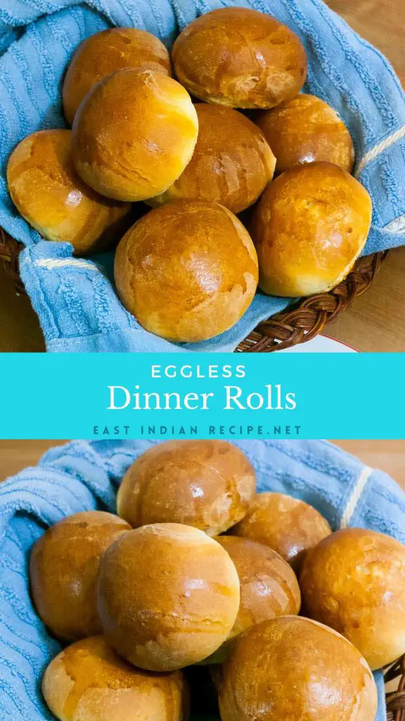 A basket with dinner rolls.