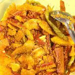 Pickle with carrot and papaya.