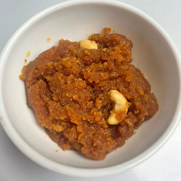 Halwa in a bowl.