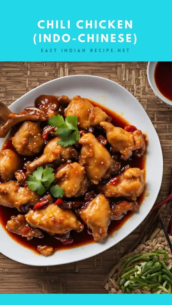 Pinterest image for Chili Chicken.
